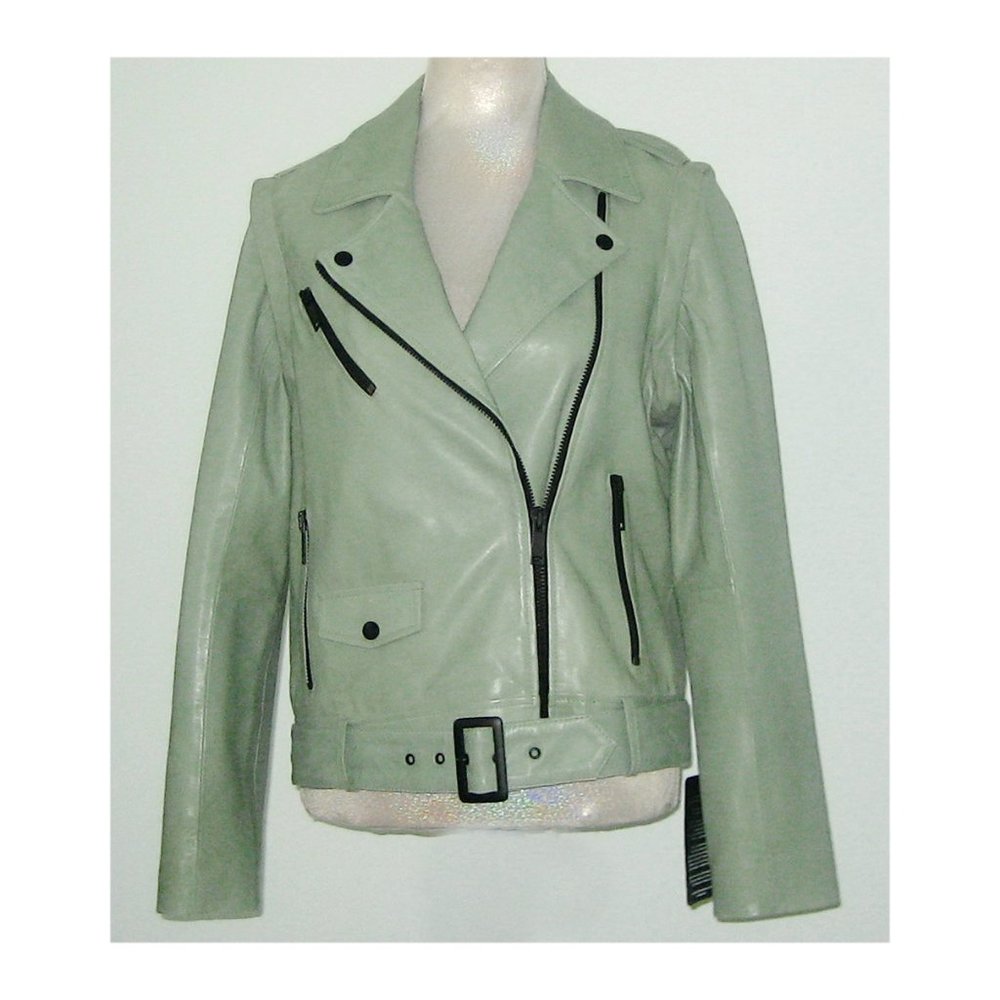 NWT Bod & Christensen KIARA Leather BIKER / MOTO Jacket VEST Size M MSRP $595